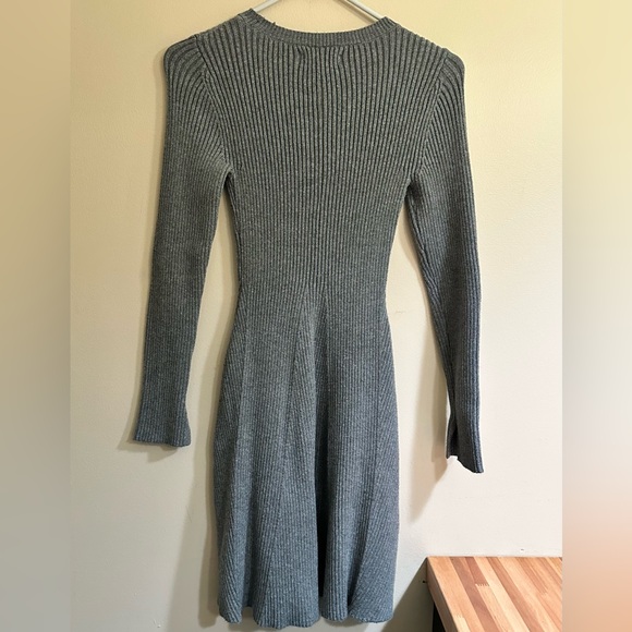 Nine West Charcoal Long Sleeve Dress - Picture 4 of 6